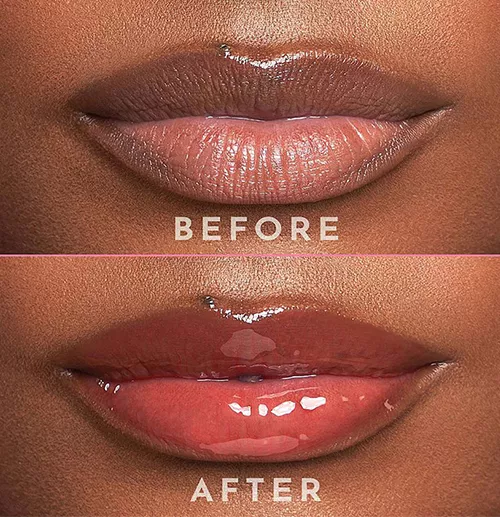 Lip gloss effect