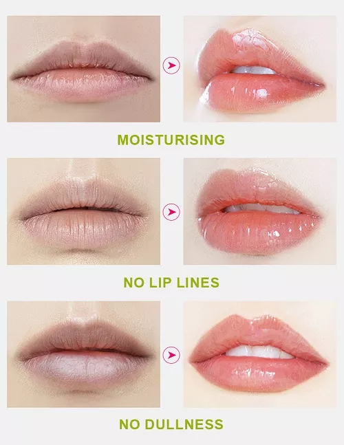 Lip oil effect