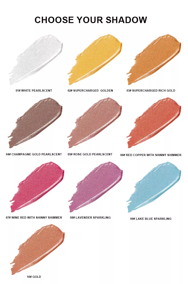 Cream eyeshadow color shades