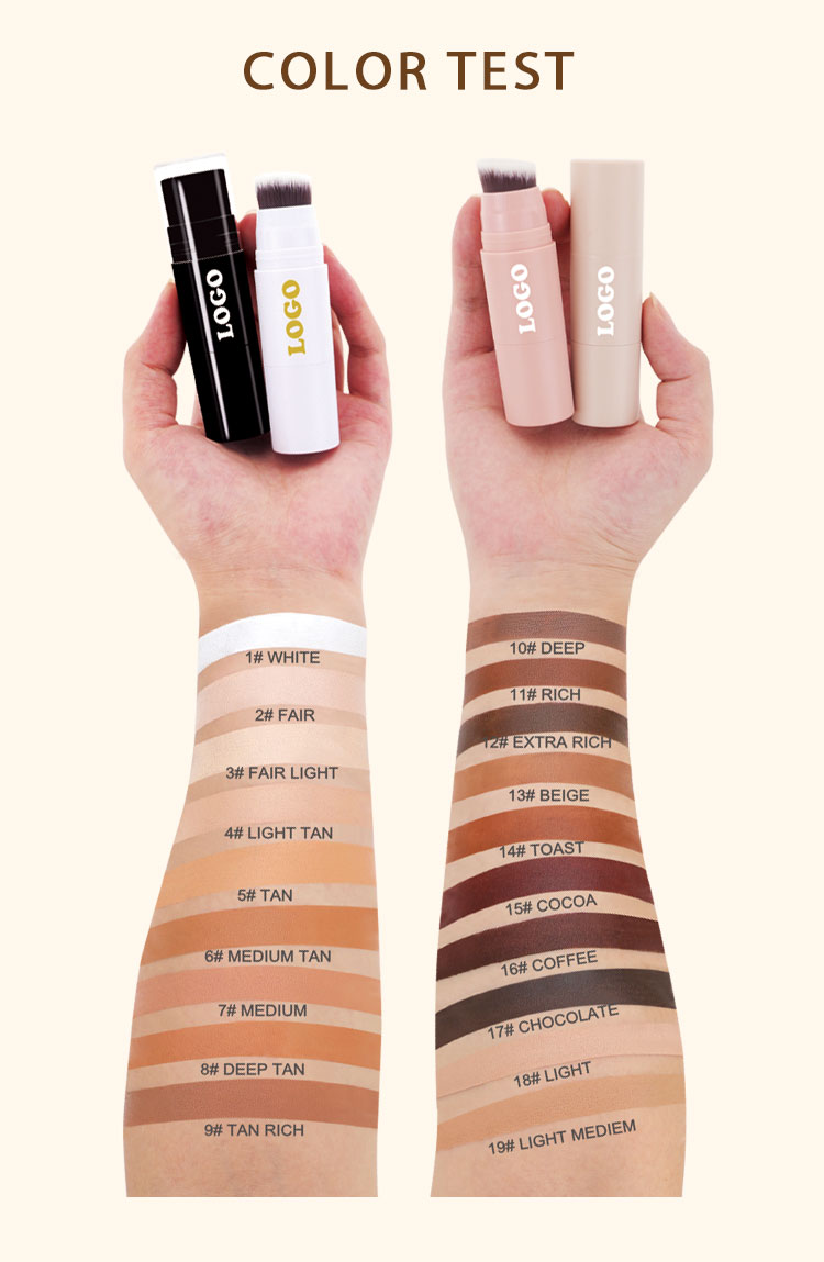 Packages and Swatch of Contour Stick Supplier