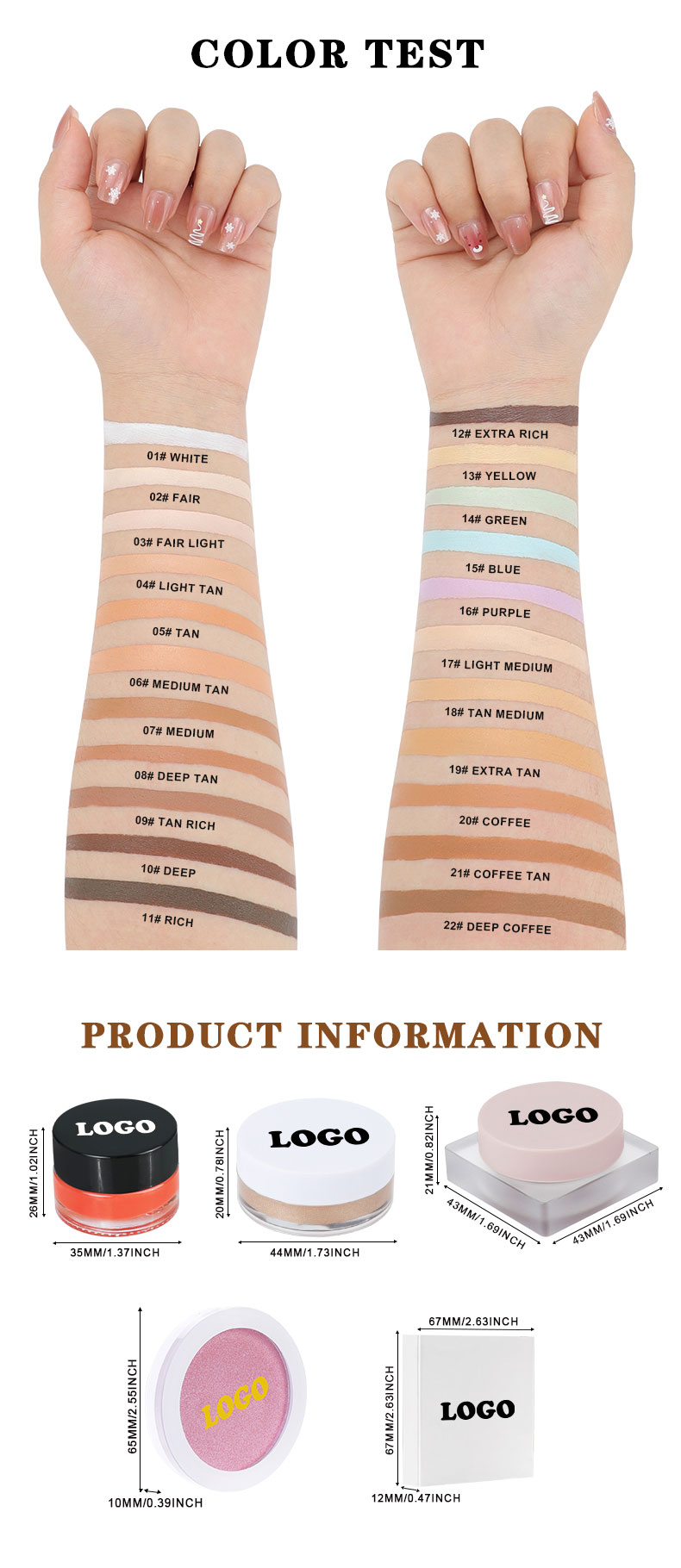  Swatch of Cream Concealer Factory