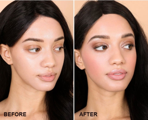 Liquid eyeshadow effect