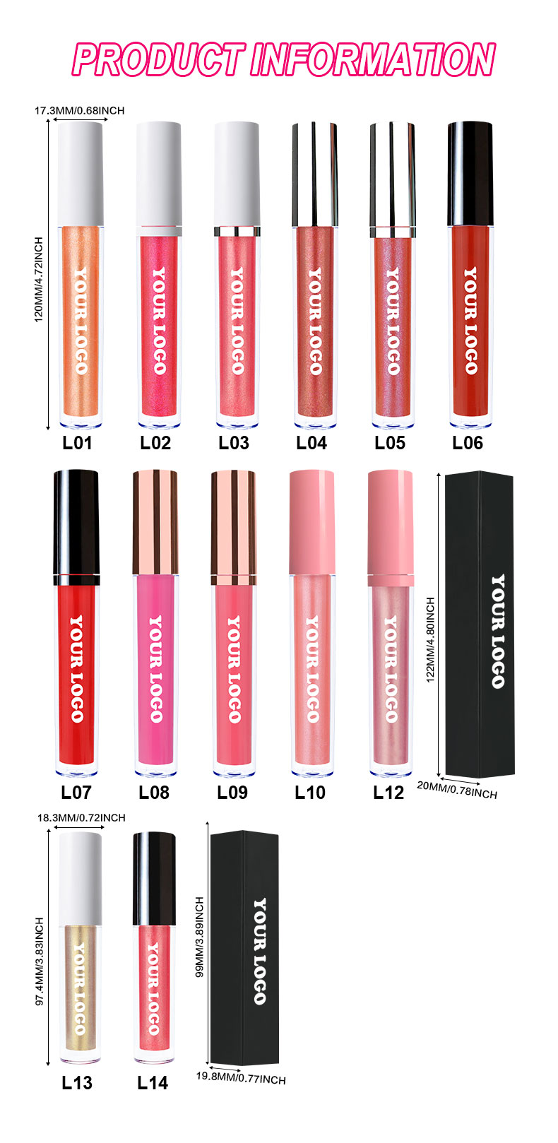 Lip gloss color shades 